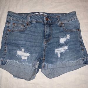 Distressed Jean Shorts